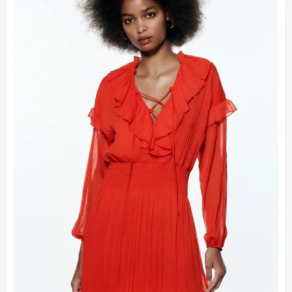 sequins red dress Red Tight Sequins Lace-Up Sheath Homecoming Dress – Dreamdressy main image 1